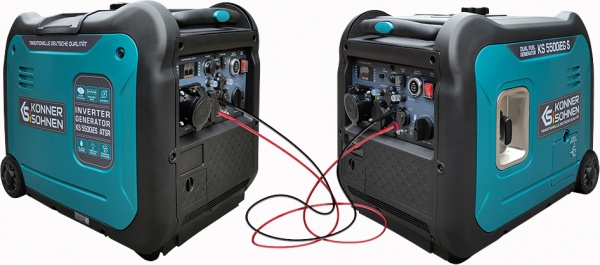 Электрогенераторная установка Konner&Sohnen 5 кВт / 5,5 кВт 230 В KS 5500iEG S бензингаз