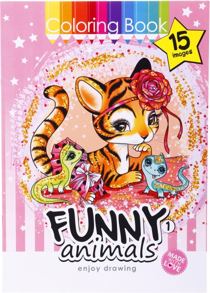 Розмальовка Art studio of happiness 21х27,9 см А4 в асортименті