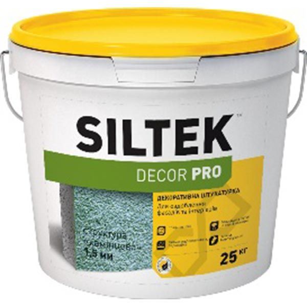 Декоративная штукатурка короед Siltek DECOR PRO База DА 2 мм 25 кг