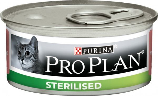 Консерва Purina Pro Plan Sterilised паштет з тунцем і лососем 5х85 г