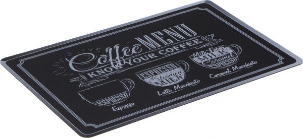 Коврик для сервировки Coffee menu 43,5x28 см черный Flamberg