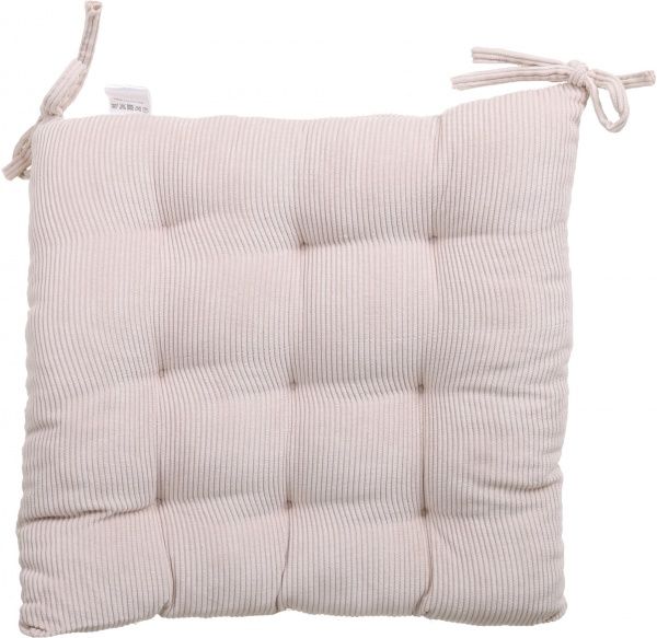 Подушка на стул Велюр светло-бежевый Luna