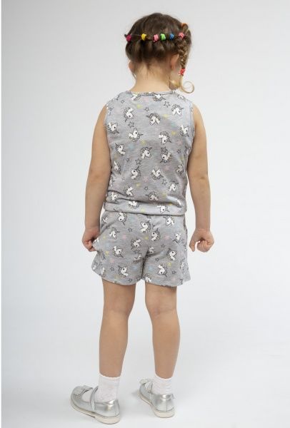 Напівкомбінезон для дівчаток Luna Kids Unikorn р.104-110 сірий 0025/12013 