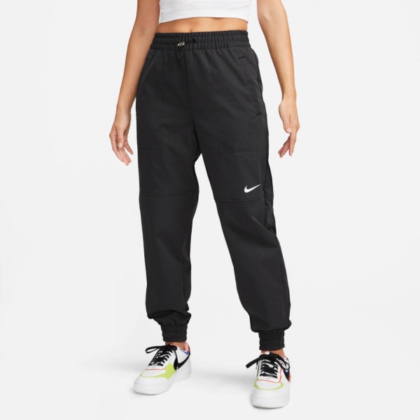 Брюки Nike W NSW SWSH PANT WVN FD1131-010 р. L черный