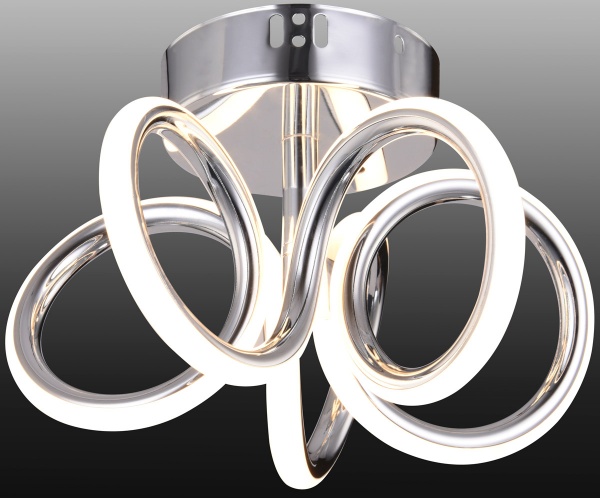 Люстра светодиодная Геотон GTN-600/1С 48162 36 Вт хром 