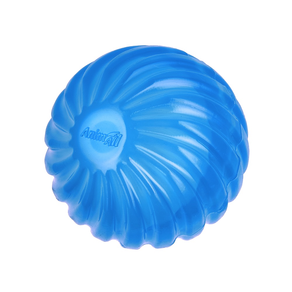 Іграшка для собак AnimAll Fun м'яч хвиля з пищалкою 75 мм синій