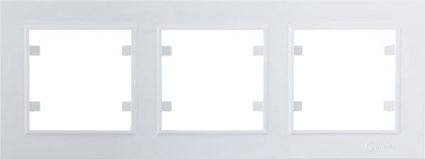 Рамка трехместная Makel Karea 00 горизонтальная белый