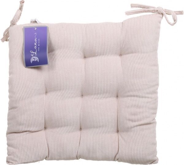 Подушка на стул Велюр светло-бежевый Luna