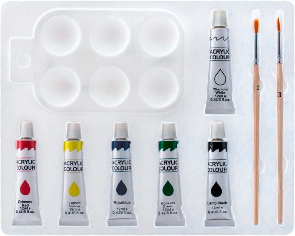 Набор для росписи на холсте Идейка Розовые фламинго 25x35 см 7125