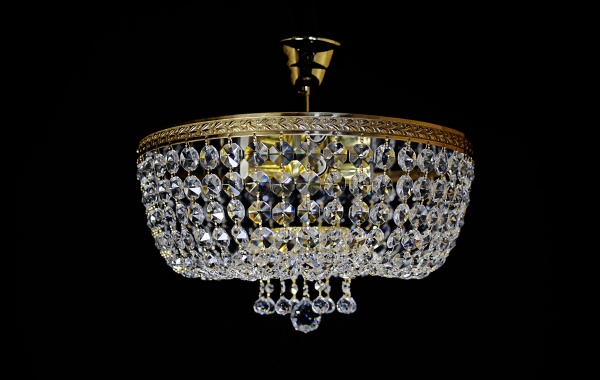 Люстра потолочная Crystal Life 5x40 Вт E14 золото PL928/5-R45GO 