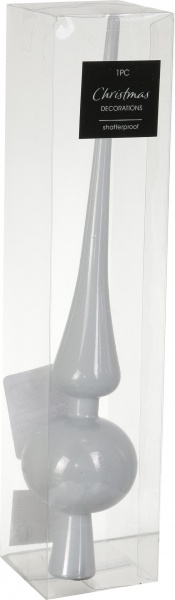 Верхівка для ялинки CAN208380 глянцева d60 мм блакитний 