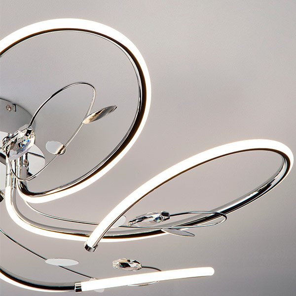 Люстра світлодіодна Strotskis Venzel 90082/6 90 Вт хром 