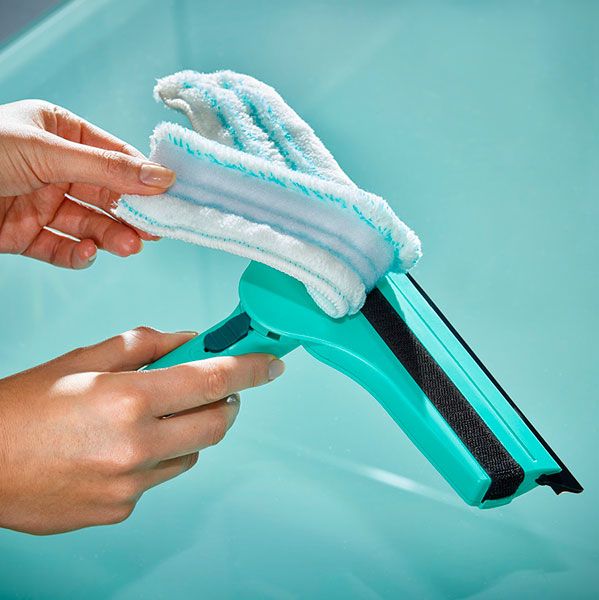 Швабра для окон/для зеркал Leifheit з телескопической ручкой и шарниром Plus 3 33,5 см 