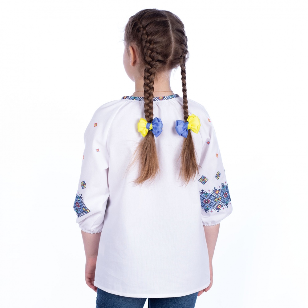 Вишиванка для дівчаток Едельвіка 379-23/09 р.146 білий 379-23/09