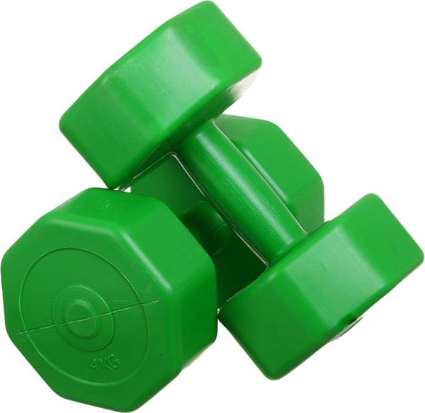 Гантелі NEO-SPORT 2 шт. по 4 кг зелений 