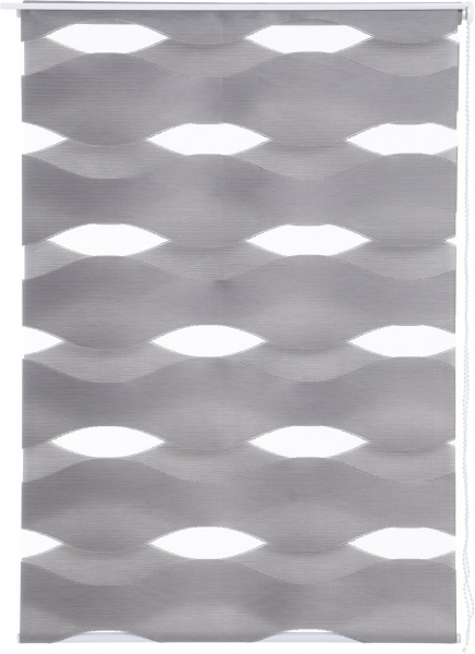 Ролета день-ніч Bella Vita D113 45x160 см хвиля сіра 