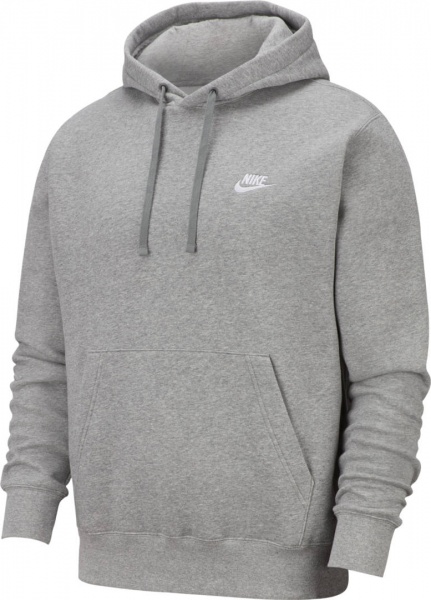 Джемпер Nike M NSW CLUB HOODIE PO BB BV2654-063 р. M сірий
