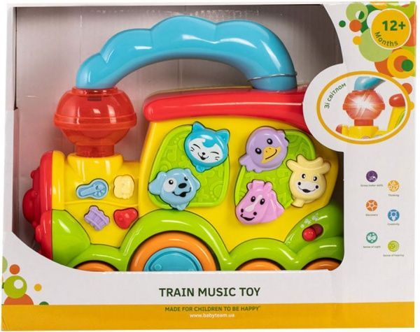 Игрушка музыкальная Baby Team Паровозик 8636