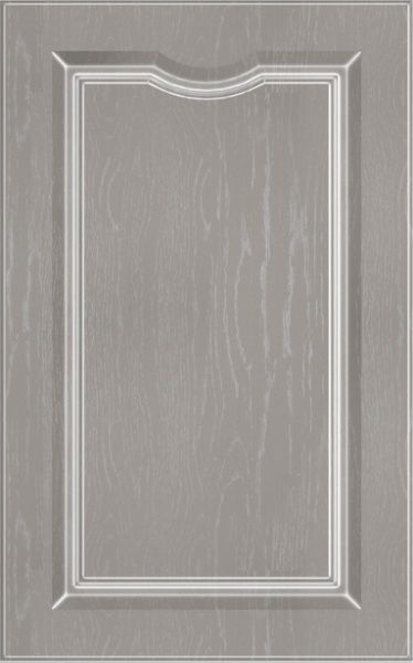 Фасад для кухні Грейд Какао текстура №302 патина біла 713x446 нижній правий/верхній лівий Версаль