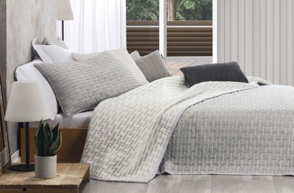 Покривало Tucan685/12 235x260 см Manterol сірий із білим 