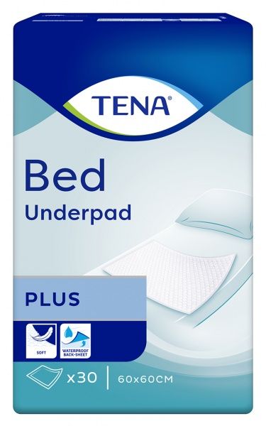 Непромокаемая пеленка Tena Bed Plus 60х60 см 30 шт.