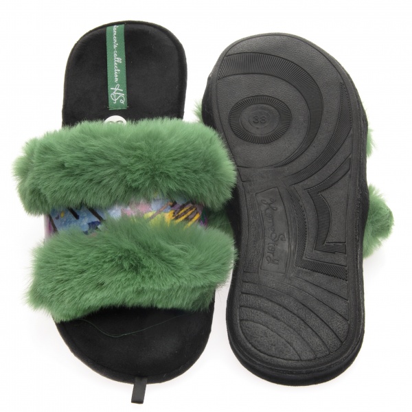 Тапки домашние Home Story 211703-14 р. 38 зеленый 