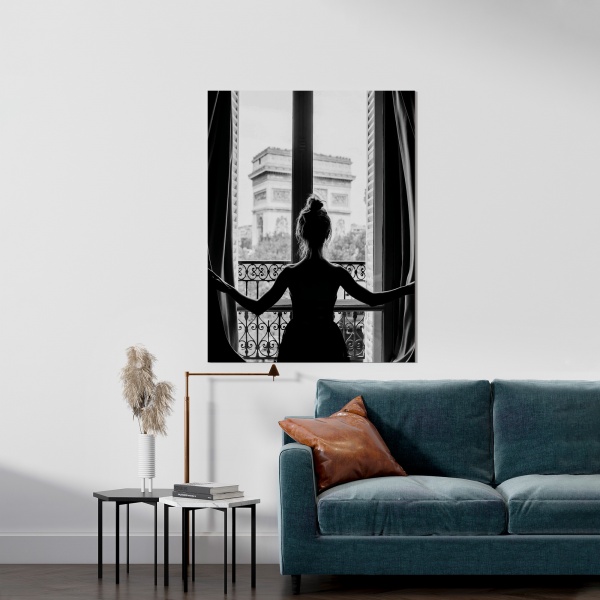 Картина на полотні ЧБ Девушка 50x70 см WS Holst 14082221,6 