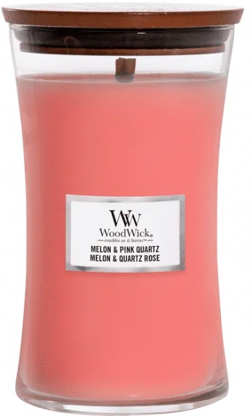 Свічка ароматична Woodwick Large Melon & Pink Quartz 609 г 