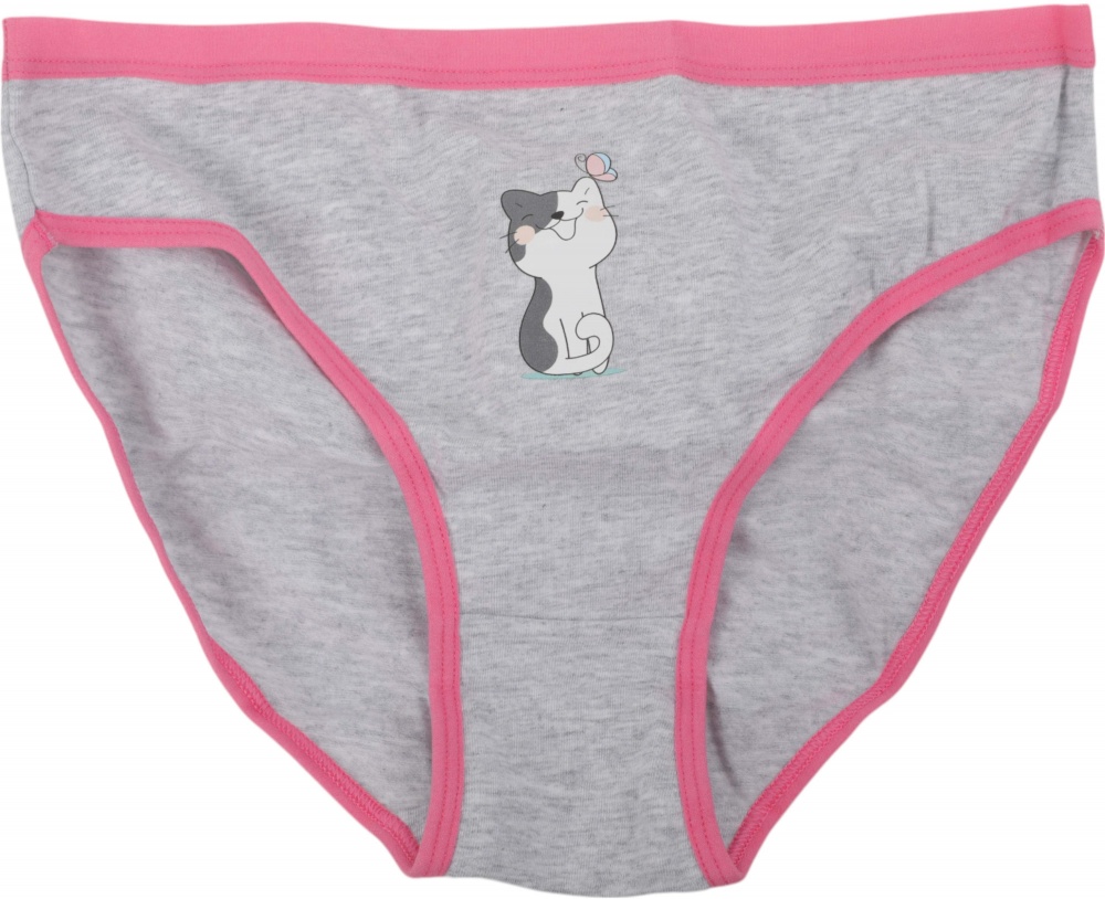 Набор трусов для девочек HW р.122-128 голубой/меланж A3-B3