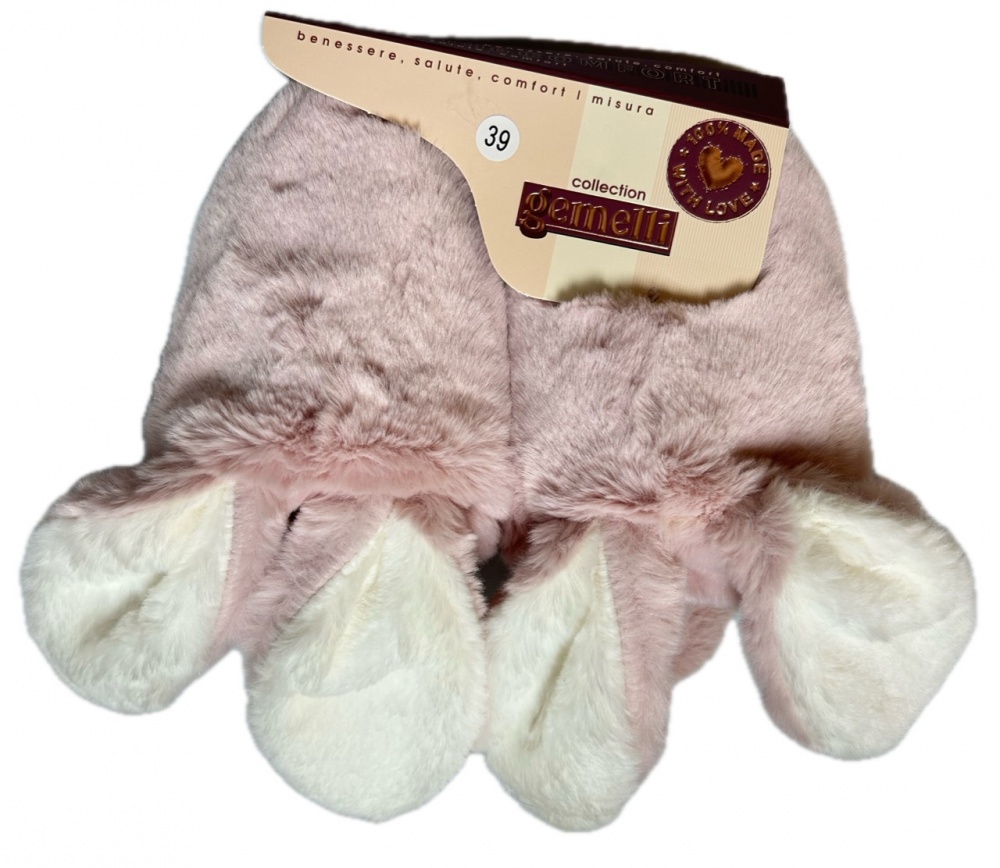 Тапки домашние Gemelli Заец р.37 розовый