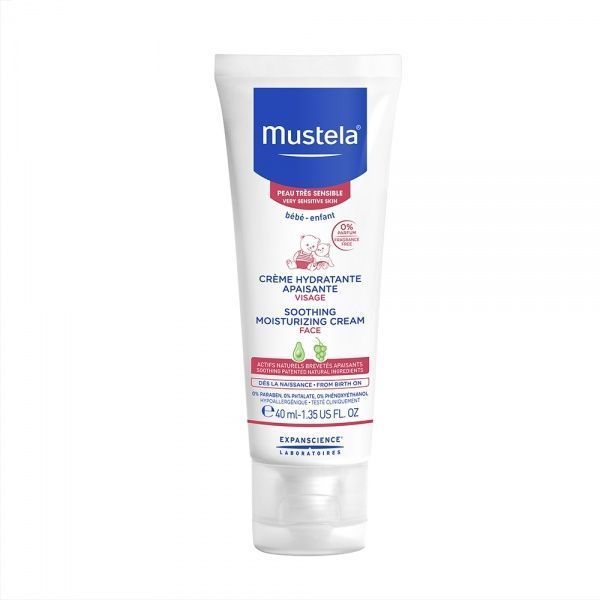 Дитячий крем Mustela для чутливої шкіри обличчя 40 мл 55 г