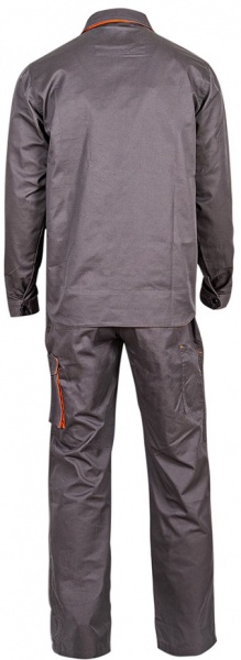 Полукомбинезон рабочий Sizam Newcastle р. S рост универсальный 30210 серый с оранжевым
