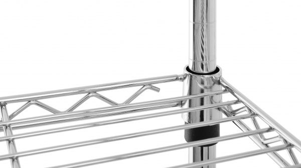 Стелаж металевий PROзапас HKJ-B010 600x600x350 мм хромований