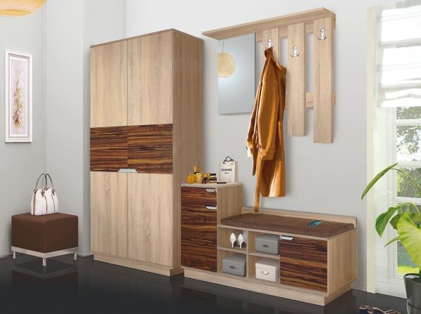 Комод МФ МОДЕРН Визит 1200х400х970 дуб сонома/макасар 