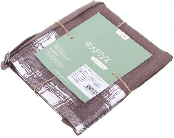 Фартук 70х80 капуччино клетка Домашній текстиль