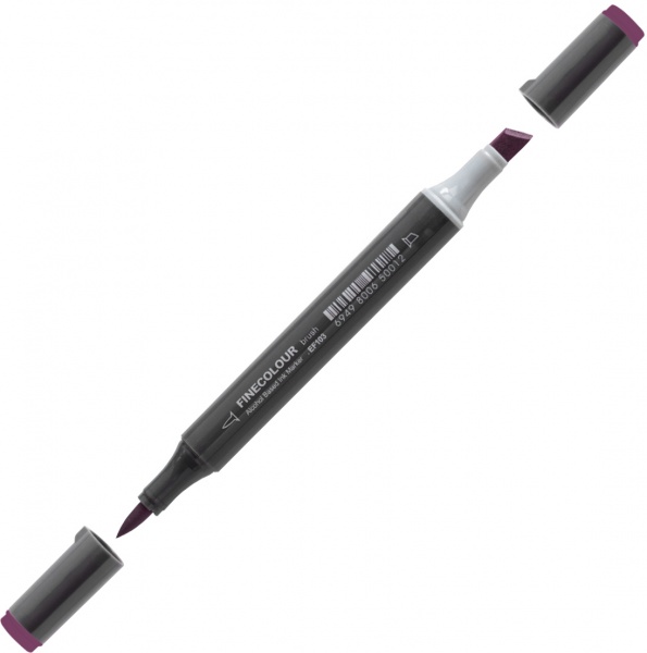 Маркер спиртовий FINECOLOUR Brush-mini EF103-127 баклажан 