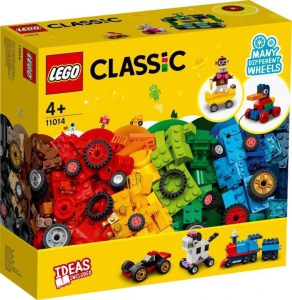 Конструктор LEGO Classic Кубики и колеса 11014