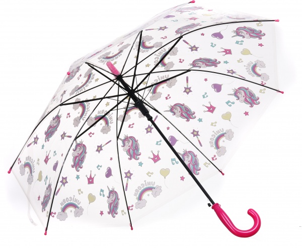 Парасолька Susino Єдиноріжка прозорий із малюнком UP2131 