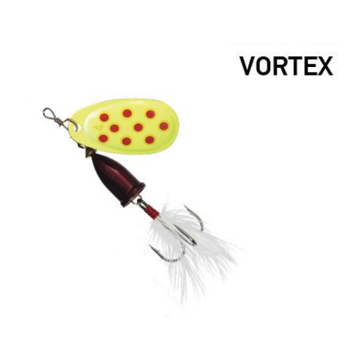 Блесна-вертушка Fishing ROI 8,5 г Vortex 1921 black yellow