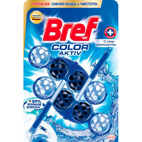 Блок з очисним засобом Bref кольорова вода хлор-компонент, 2 шт. 