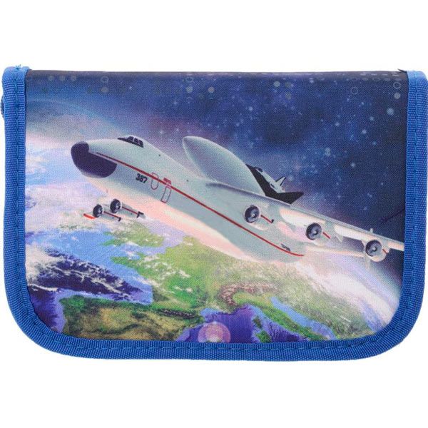 Пенал школьный Шатл 19,5x13x4 см разноцветный