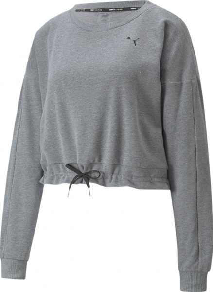 Світшот Puma TRAIN FRENCH TERRY CREW SWEATSHIRT MEDIU 52162203 р. M сірий