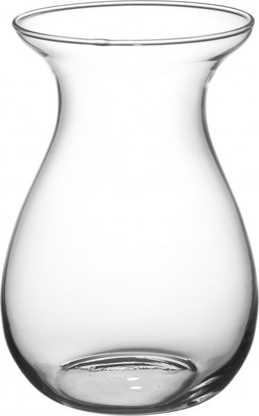 Ваза стеклянная прозрачная 13,5х18 см