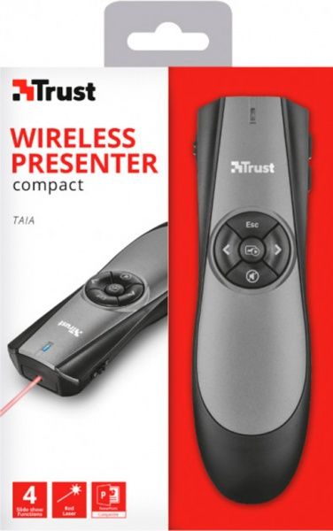 Презентер лазерный Trust Taia Wireless black 