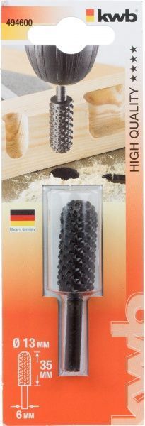 Фреза бор по дереву циліндрична 13 х 35 мм KWB 4946-00