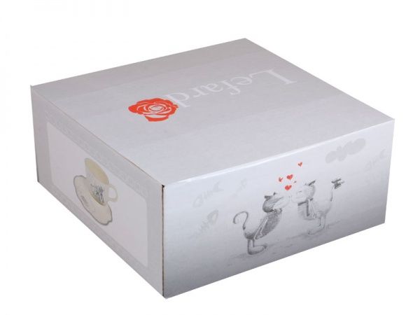 Чашка для чая с блюдцем Коты 940-208 Lefard