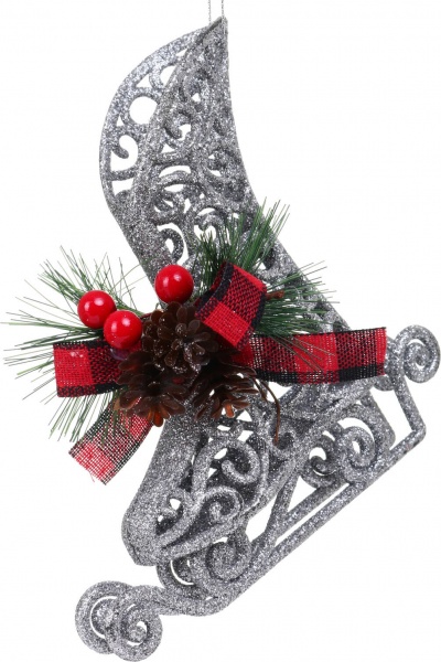 Декоративная подвеска Коньки с декором 13,5x13,5x3,5 см E2284S