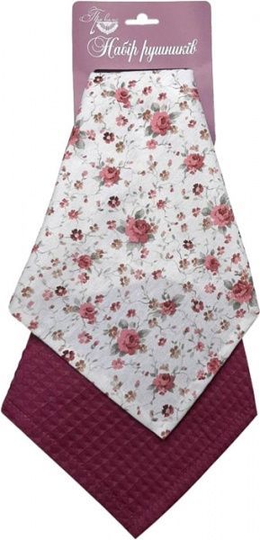 Набір рушників вафельних Violet 55x33 см Прованс 