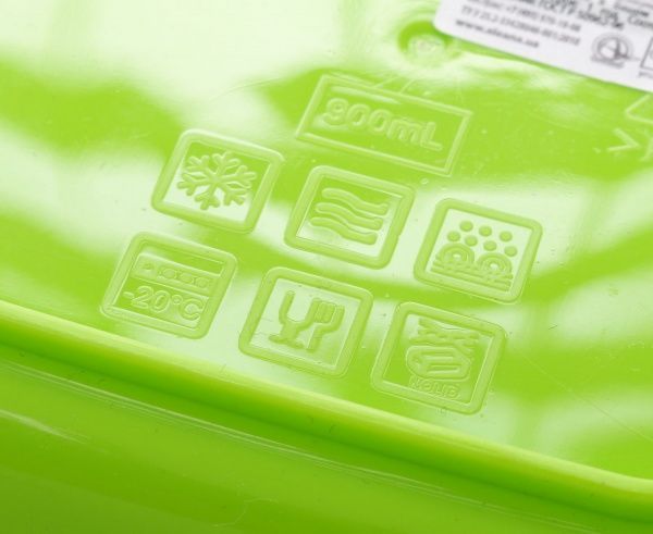 Контейнер Фієста 450 мл квадратний оливковий Алеана