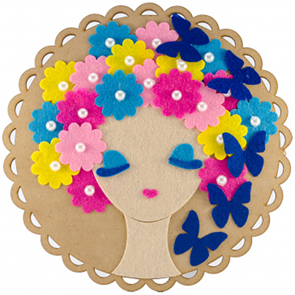 Набор для творчества аппликация из фетра Девочка Аплі-Краплі 